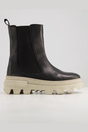 STUDIO UNTOLD Chelsea-Boots Leder farbige Plateausohle Weite H Stiefel - Verkäufer: Popken Fashion Group