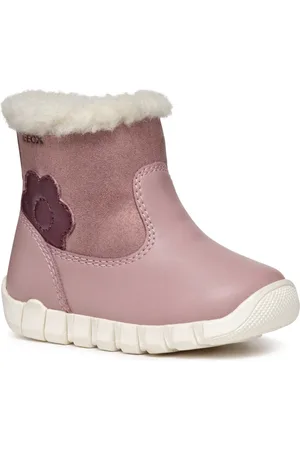 Geox B IUPIDOO GIRL B Winterboots Klettstiefel, Babystiefel Winterstiefel mit Warmfutter