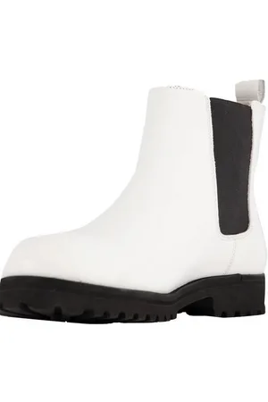 Ulla Popken Leder-Chelseaboots Elastikeinsatz knöchelhoch Stiefelette - Verkäufer: Popken Fashion Group