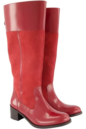 Ulla Popken Lederstiefel XXL-Schaft Zipper Veloursleder Stiefel - Verkäufer: Popken Fashion Group