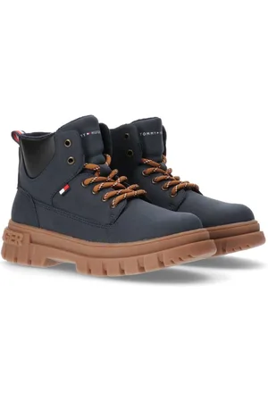 Tommy Hilfiger Schnürboots Winterstiefel, Schnürstiefel, Boots mit dicker Profil Laufsohle