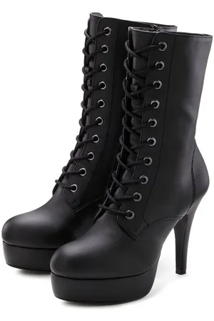 Lascana Schnürstiefelette, High-Heel-Boots mit Plateauabsatz