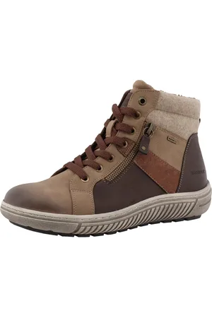 Romika Winterboots, Keilabsatz, Schnürboots, mit Zierreißverschluss außen, G-Weite