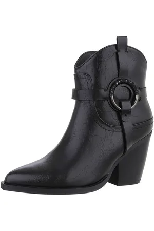 Ital-Design Damen Cowboyboots Western Westernstiefelette (88577608) Blockabsatz Stiefeletten in - Verkäufer: