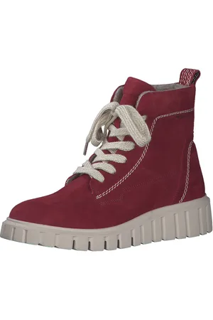 Tamaris Schnürboots, Keilabsatz, Schnürstiefelette mit zusätzlichem Innenreißverschluss