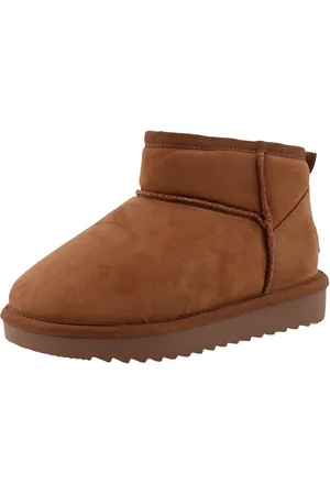 TOM TAILOR Winterboots, Plateau, Schlupfboots, Flats mit Logo-Aufnäher an der Ferse