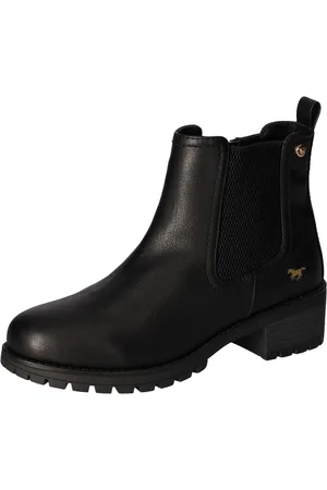 Mustang Chelseaboots, Stiefelette, Blockabsatz, mit seitlichem Stretch