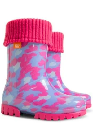 Demar Kinder Gummistiefel mit Einlage Stiefel gefüttert Herzen LUX Gummistiefel - Verkäufer: bestuniform24