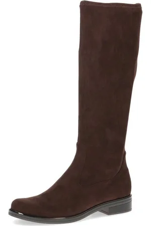 Caprice Schlupfstiefel, Blockabsatz, Langschaftstiefel in klassischer Linie, XS Schaft