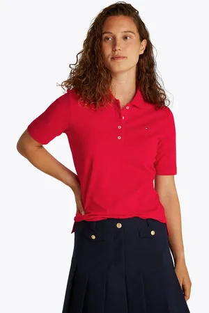 Tommy Hilfiger Poloshirt 1985 Regular Fit Pique Premium Polo mit Logo-Stickerei, mit Seitenschlitzen