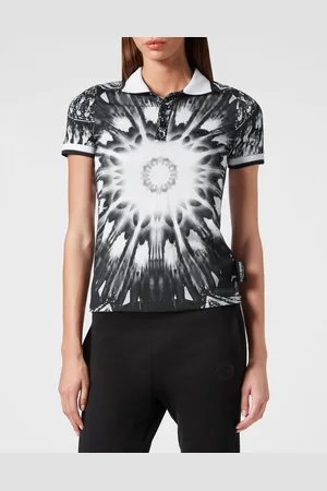 Philipp Plein Poloshirt Optical Flower