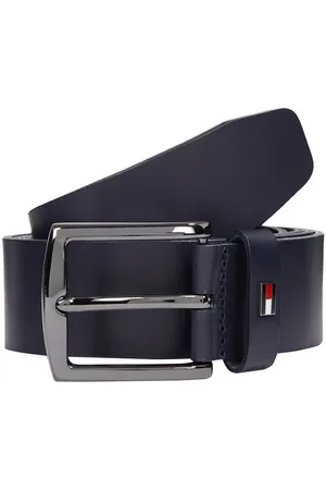 Tommy Hilfiger Ledergürtel DENTON 3.5 EXT Einfachdornschließe, Metalllogo