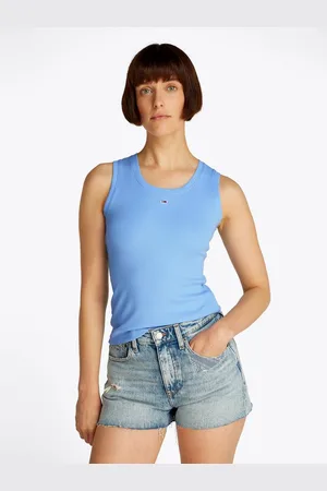 Tommy Hilfiger Tanktop TJW ESSENTIAL RIB TANK EXT mit Logostickerei