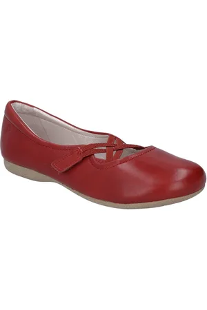 Josef Seibel Fiona Riemchenballerina Festtagsschuh, Slipper, Komfortschuh mit überkreuztem Gummizug