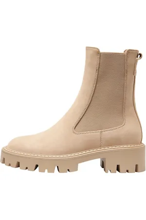ONLY ONLBETTY-1 Chelseaboots, Blockabsatz, Stiefelette, Schlupfschuh mit markanter Profilsohle