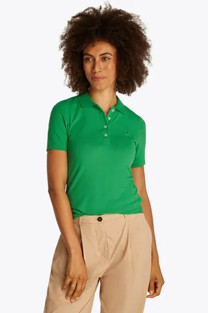 Tommy Hilfiger Poloshirt 1985 Slim Fit Pique Premium mit Logostickerei, mit Seitenschlitzen
