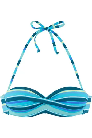 QS by s.Oliver Bügel-Bandeau-Bikini-Top Fun, im trendigen Streifen-Design