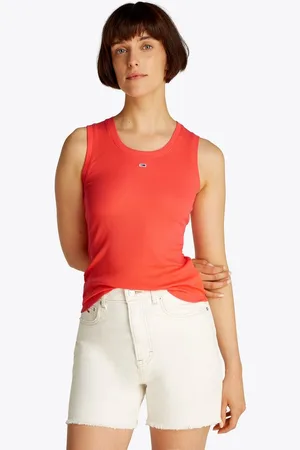 Tommy Hilfiger Tanktop TJW ESSENTIAL RIB TANK EXT mit Logostickerei