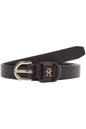 Tommy Hilfiger Ledergürtel ESSENTIAL EFFORTLESS 1.5 Ovale Einfachdornschließe, Logoemblem