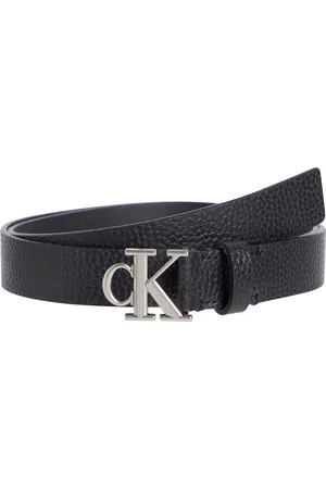 Calvin Klein Ledergürtel MONOGRAM PLACQUE BUCKLE 25MM mit Logo-Schnalle