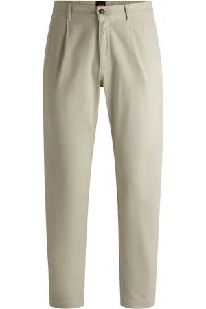 HUGO BOSS Chinohose Chino-Pleated mit Markenlogo