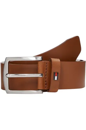 Tommy Hilfiger Ledergürtel DENTON 3.5 EXT Einfachdornschließe, Metalllogo