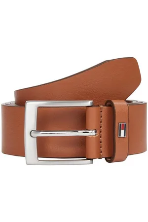 Tommy Hilfiger Ledergürtel ADAN 3.5 EXT Metalllogopatch, Einfachdornschnalle