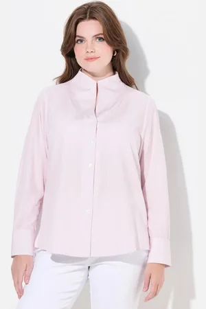 Ulla Popken Longbluse Bluse Streifen Kelchkragen Langarm - Verkäufer: Popken Fashion Group