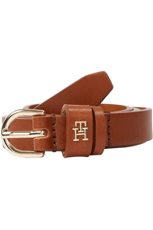 Tommy Hilfiger Ledergürtel ESSENTIAL EFFORTLESS 1.5 Ovale Einfachdornschließe, Logoemblem