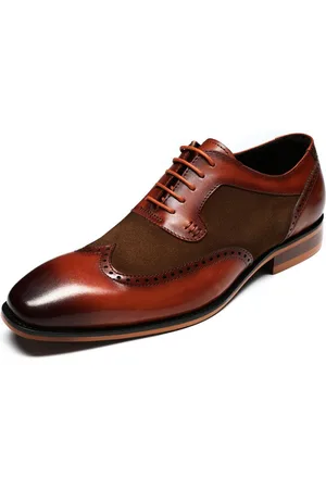 Allthemen Schnürschuh Schnürschuh mit klassischer Ziernaht Businessschuhe Glattleder - Verkäufer: