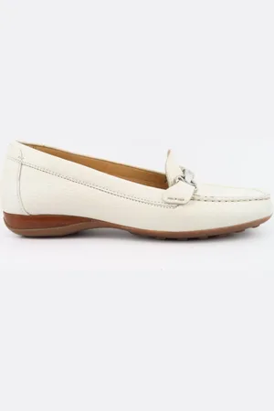 Geox Mocassin offwhite Slipper Schuhhaus Otto Cronauer