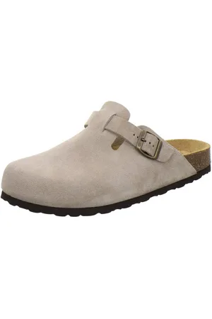 Afs 390074 Clogs Pantolette für Herren aus Leder mit Fußbett, Hausschuhe Made in Germany - Verkäufer: