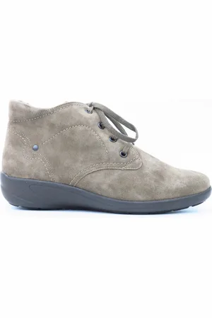 Semler Kalbvelour taupe Stiefel Schuhhaus Otto Cronauer