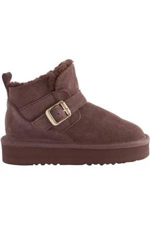 Next Schlupfstiefel aus Veloursleder mit Schnalle Stiefelette (1-tlg) - Verkäufer: Germany GmbH