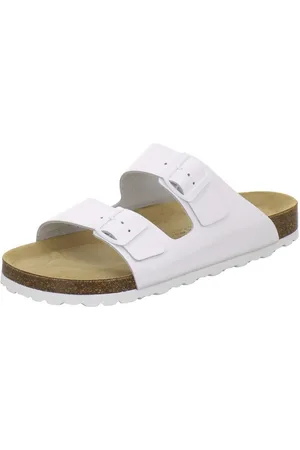 Afs 310010 Zweischnaller Pantolette für Herren mit Fußbett, bequeme Sandalen aus Leder - Verkäufer: