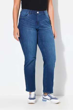 Ulla Popken Regular-fit-Jeans Jeans Mandy weites gerades Bein Komfortbund - Verkäufer: Popken Fashion Group
