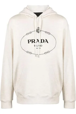 Prada Rundhalspullover Hoodie mit Logo-Print Herren M - Verkäufer: wellStyled