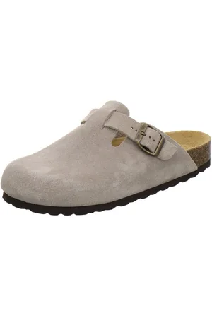 Afs 290074 Clogs Pantolette für Damen aus Leder mit Fußbett, Hausschuhe Made in Germany - Verkäufer: