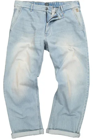 STHUGE 5-Pocket-Jeans Jeans Baggy Fit 5-Pocket bleached Denim - Verkäufer: Popken Fashion Group