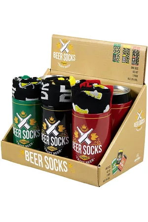 Apollo Socken BIER-SOCKEN IM SIXPACK (6-Paar) verpackt jeweils in einer Getränkedose (6 Paar) - Verkäufer: LuriX