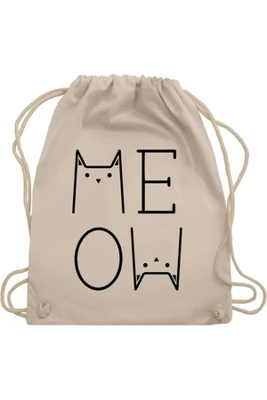 Shirtracer Turnbeutel MEOW schwarz, Katzenbesitzer Geschenk - Verkäufer: