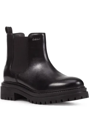 Geox D IRIDEA B Chelseaboots Chunky Boot, Plateau Stiefelette mit modischem Blockabsatz