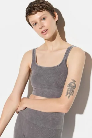 No Matter What Apparel Bustierkleid Kohle Slim-Fit Sport-BH mit breiten Trägern - Keine Unterstützung - Verkäufer: MegaMerchant