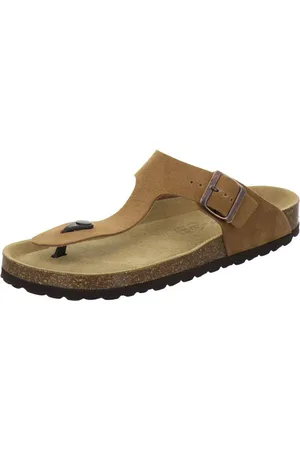Afs 310784 Zehentrenner Pantolette für Herren aus Leder mit Fußbett, Made in Germany - Verkäufer: