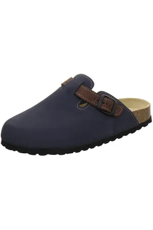 Afs 390040 Clogs Pantolette für Herren aus Leder mit Fußbett, Hausschuhe Made in Germany - Verkäufer: