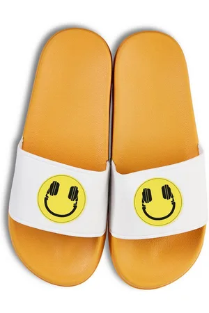 Youth Designz Headset Smile Unisex Badelatschen Flip Flops Badeschuh mit lustigen Logo für Damen und Herren - Verkäufer: EmDa Trading GmbH