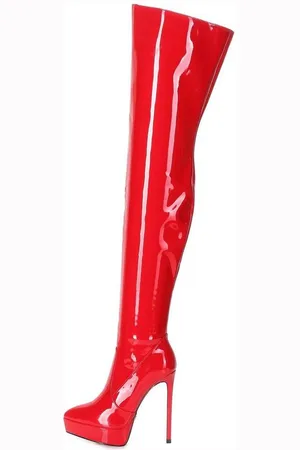 Giaro [D2C] SPIRE RED SHINY Stiefel - Verkäufer: schuhplus - Schuhe in Übergrößen