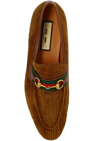 Gucci Web Corduroy 41 Loafer mit markante grün-rot-grüne „Web“-Streifen-Detail - Verkäufer: eldigo
