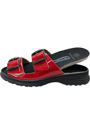 Algemare Damen Pantolette Lack 6117-5050 rot Pantolette - Verkäufer: DerSchuhhaendler