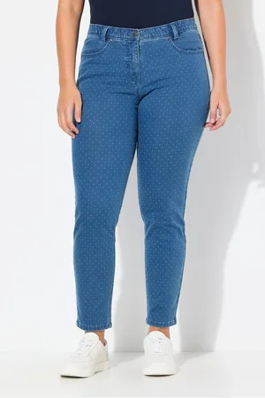 Ulla Popken Regular-fit-Jeans Jeans Sarah Punkte schmales konisches Bein - Verkäufer: Popken Fashion Group